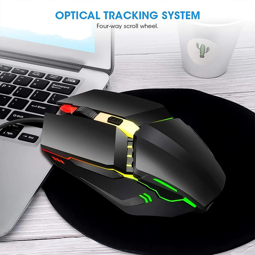 Wired Gaming Mouse – Ergonomic Design & RGB Lighting