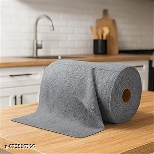 Microfiber Cleaning Cloth Roll | Kitchen Towel Roll | Cleaning Towels - Reusable and Washable Cloths for Kitchen, Washable and Reusable (20- Pack)