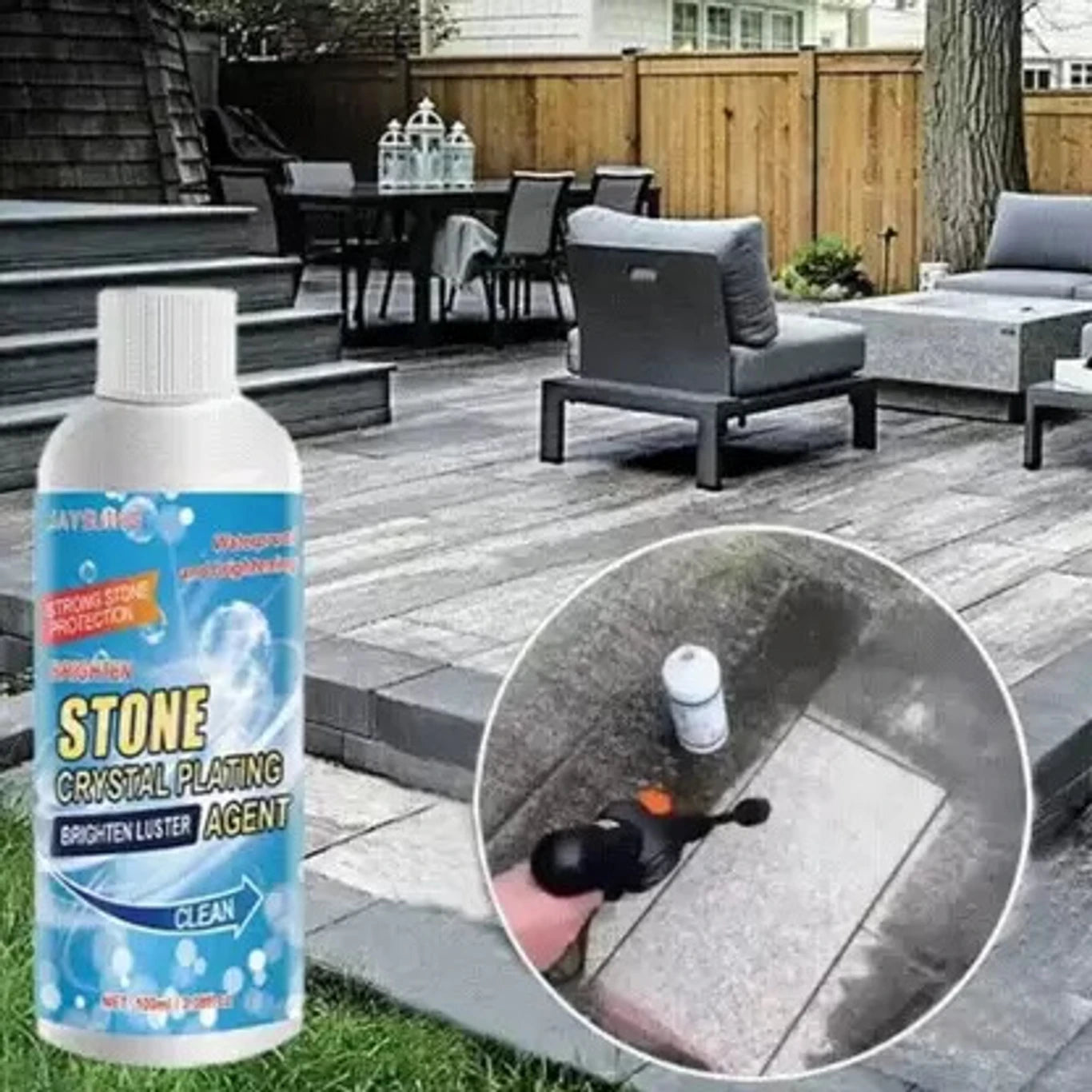 Ultra shine Stone polish Multi-Surface Stone Stain Remover Cleaner Stain Remover 100ml each (Pack of 3)