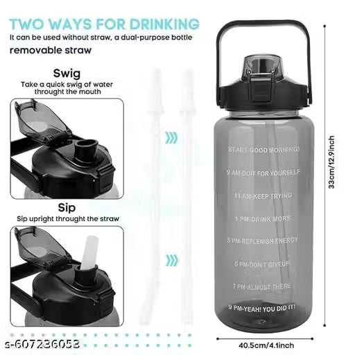 2 Litre Leakproof Gym Bottle with Handle