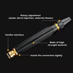 Pressure Washing Nozzle Sprayer - Adjustable Heavy Duty Nozzle with High Pressure Pen