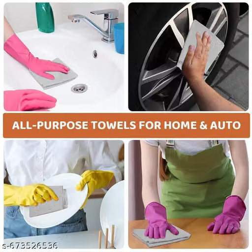Microfiber Cleaning Cloth Roll | Kitchen Towel Roll | Cleaning Towels - Reusable and Washable Cloths for Kitchen, Washable and Reusable (20- Pack)