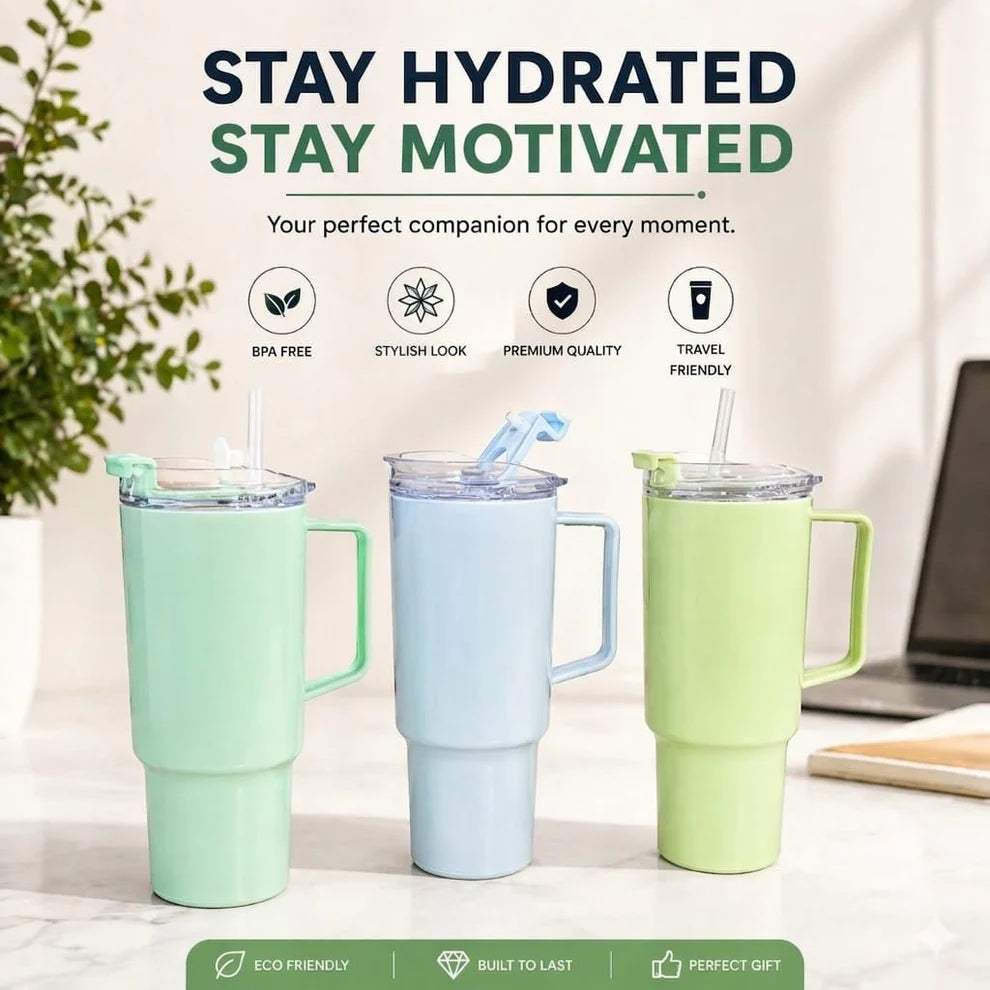 Travel Tumbler – Large 1800ml Capacity with Leak-Proof Lid for Hydration