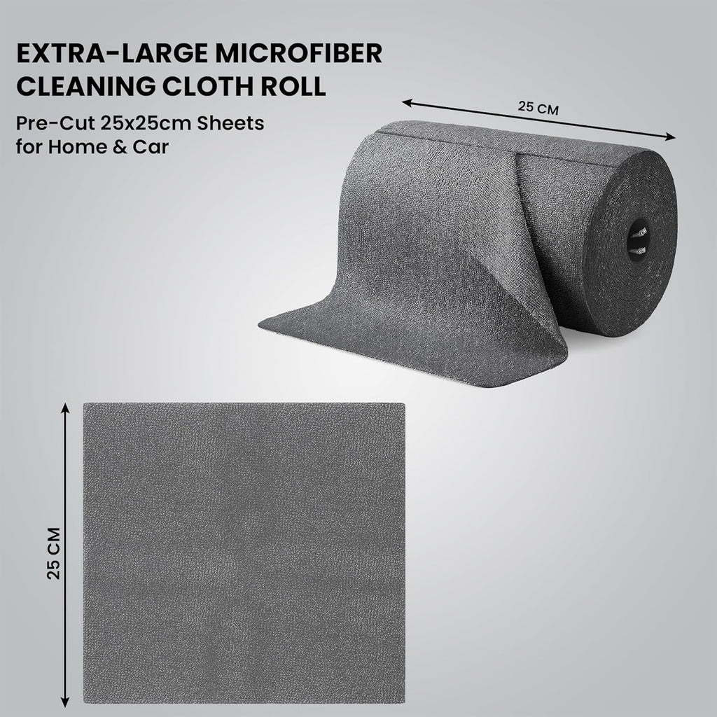 Microfiber Cleaning Cloth Roll | Kitchen Towel Roll | Cleaning Towels - Reusable and Washable Cloths for Kitchen, Washable and Reusable (20- Pack)