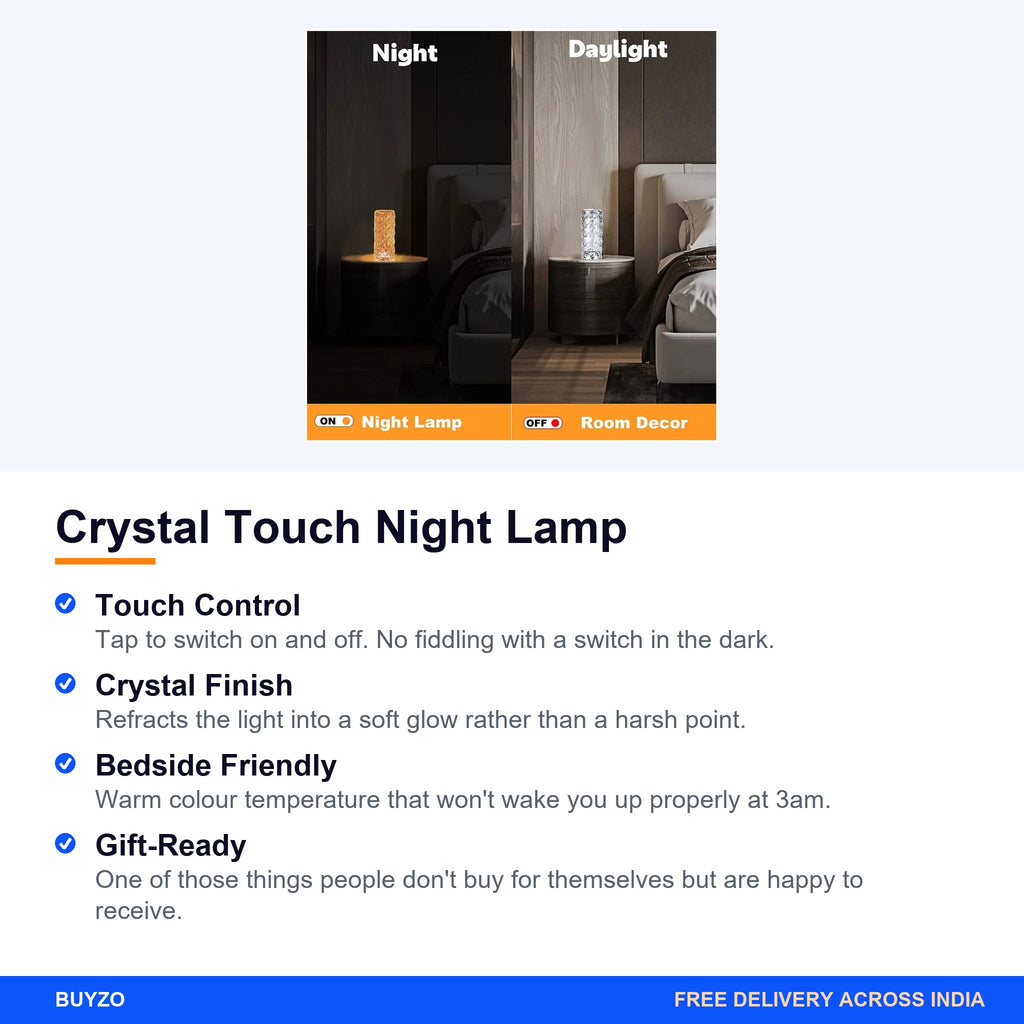 Crystal Touch Night Lamp – Buyzo