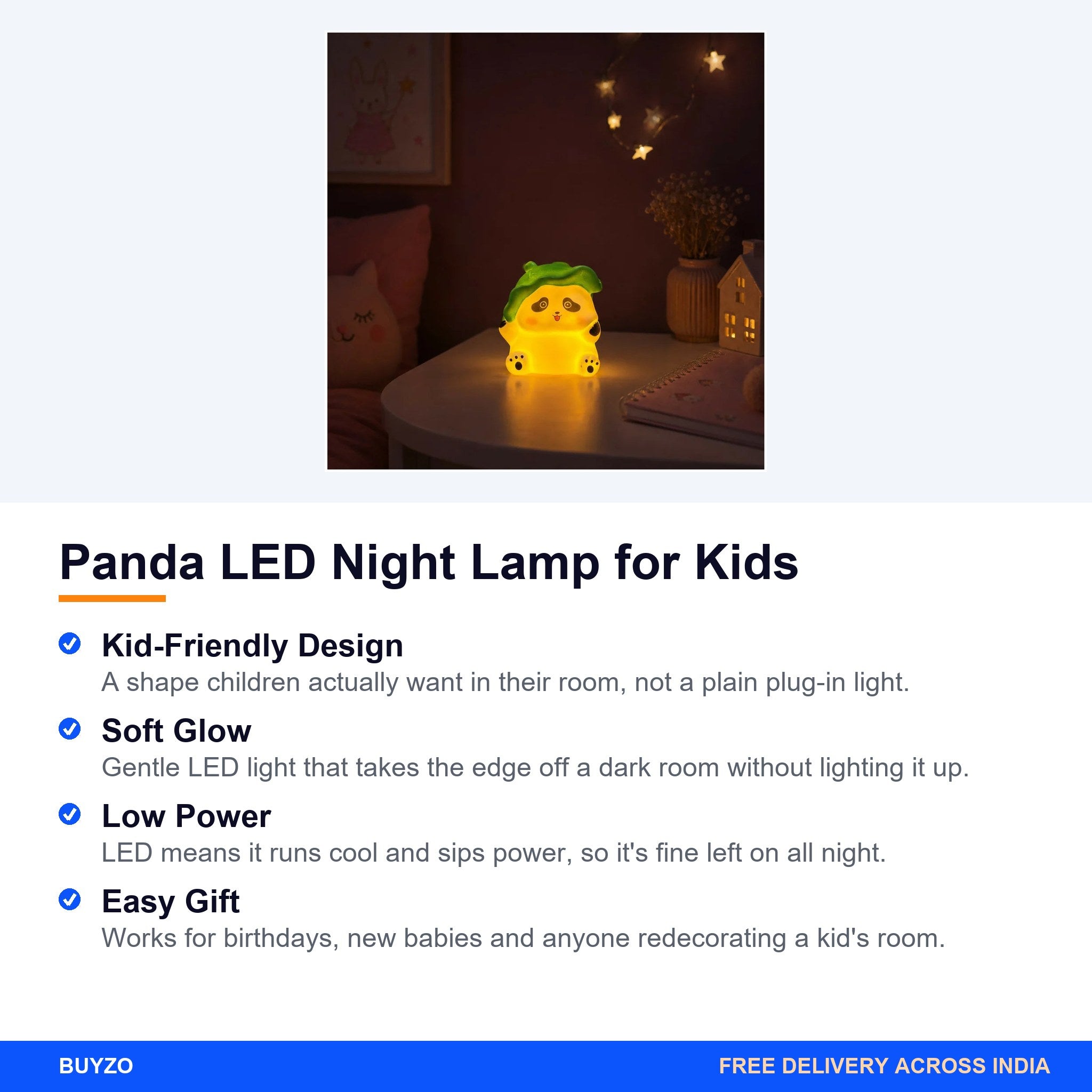 Panda LED Night Lamp for Kids – Buyzo