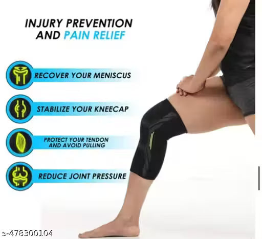 Pack of 2 Piece Premium Knee Cap For Pain Relief Guard Brance Band Gym Knee Support Sleeve 100 % Nylon Knee Support