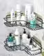 2 pis combo of the Self-Adhesive Metal Bathroom Corner Rack Storage Shelves Bathroom Shelf/Shelves Corner