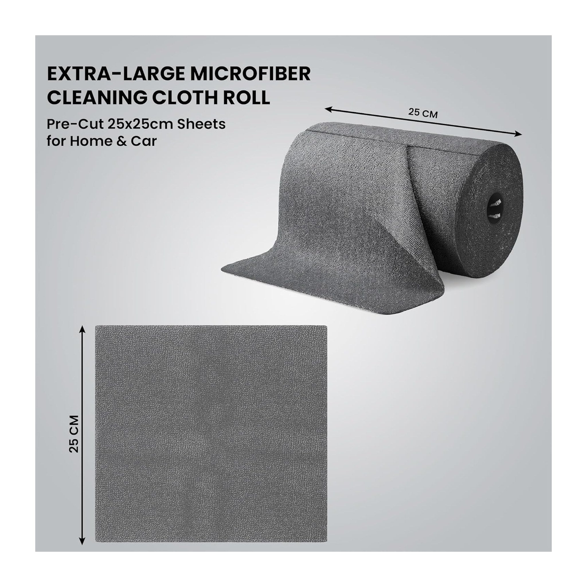 Microfiber Cleaning Cloth Roll – 20 Sheets – Buyzo