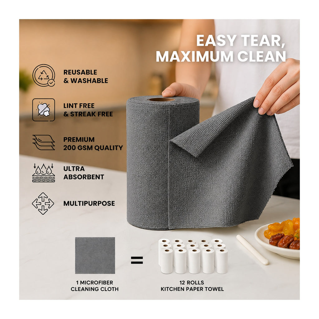 Microfiber Cleaning Cloth Roll – 20 Sheets – view 7