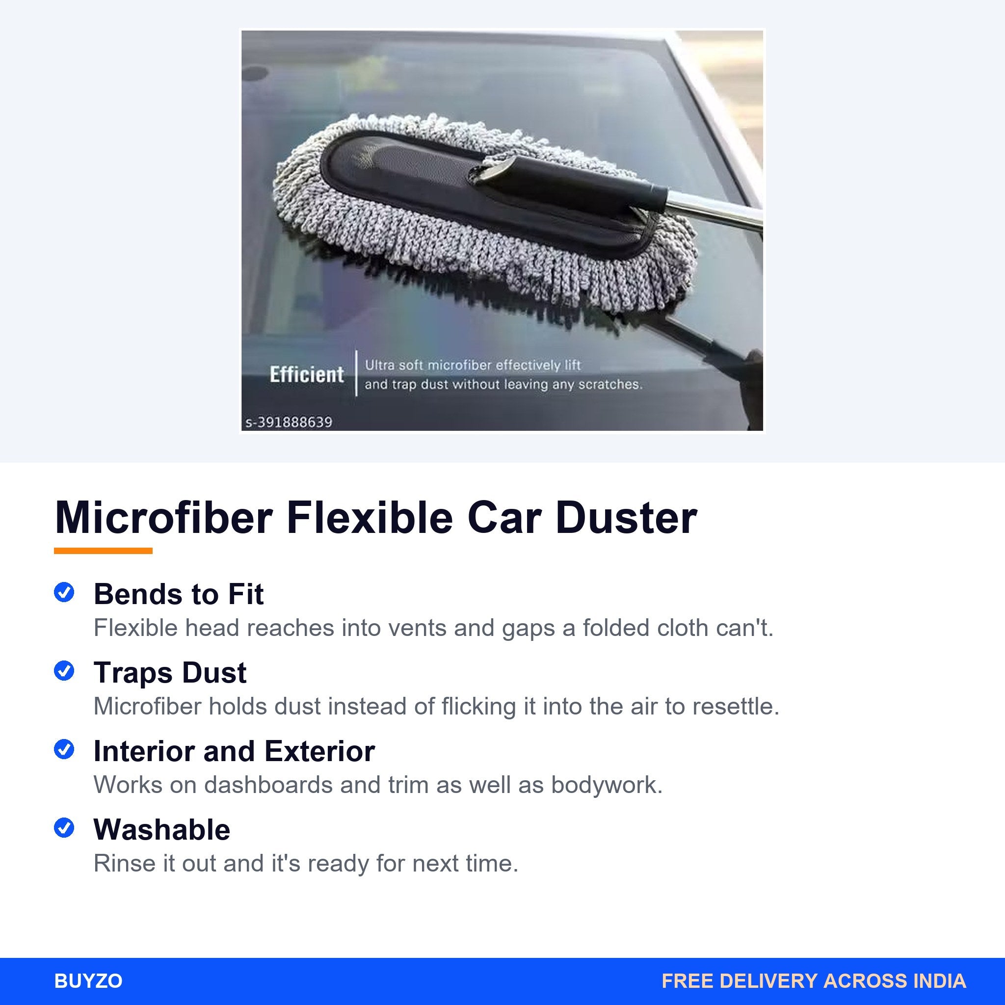 Microfiber Flexible Car Duster – Buyzo