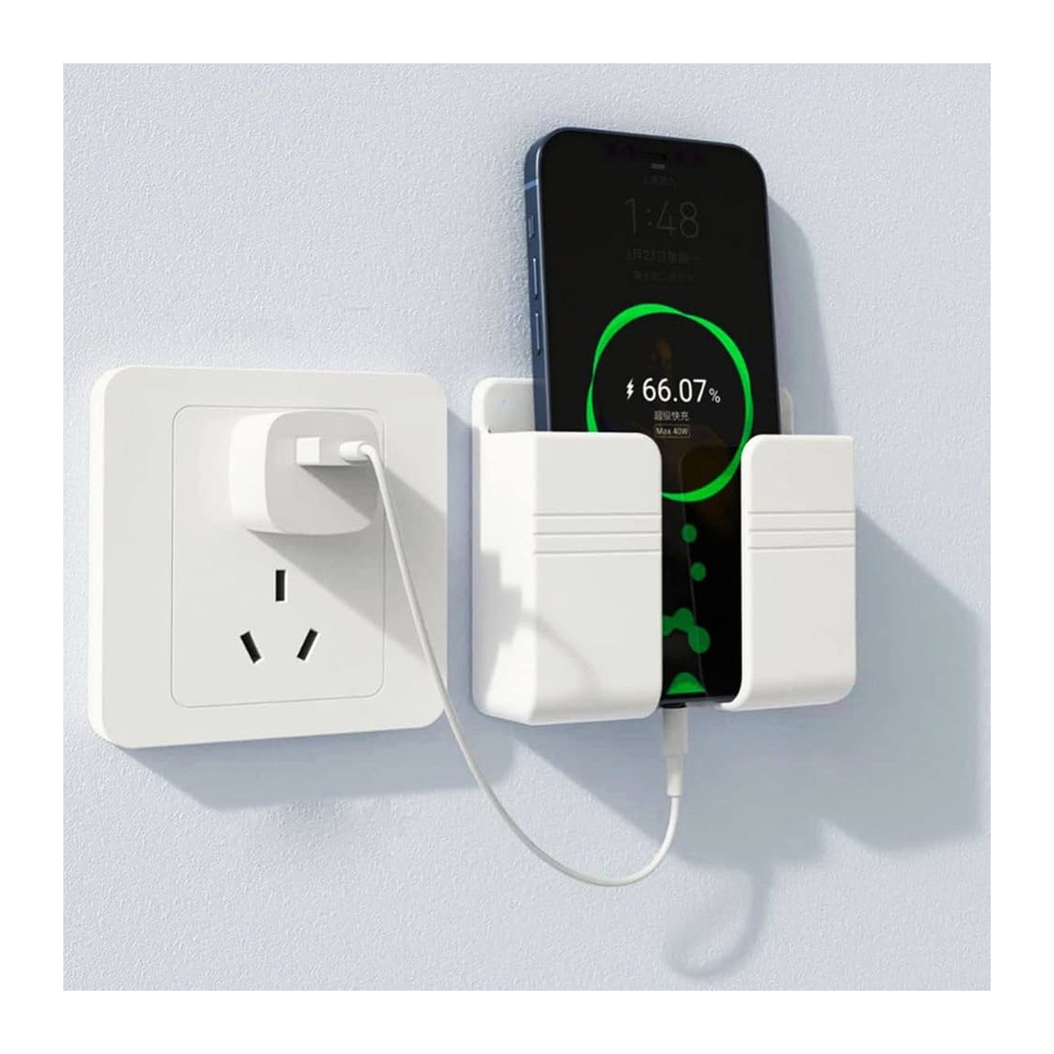 Wall Mount Phone & Remote Holder – view 3