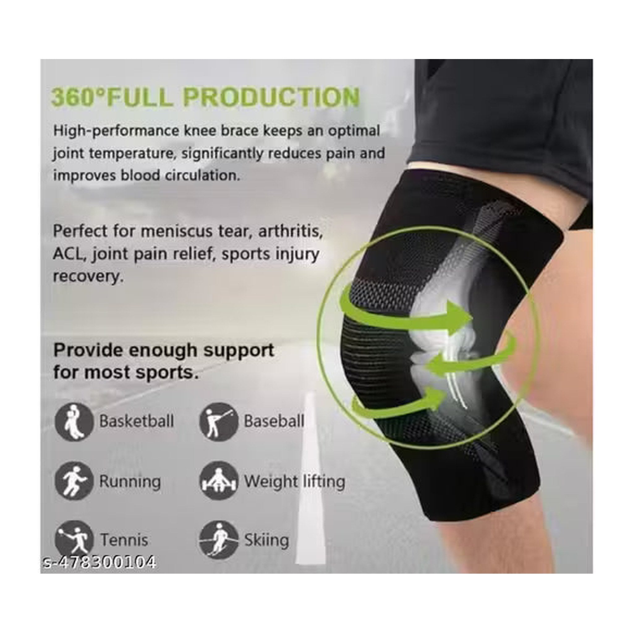 Knee Support Cap – Pack of 2 – Buyzo