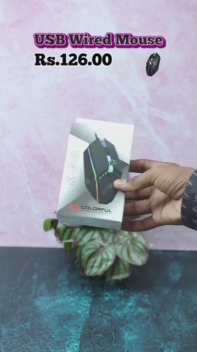 Wired Gaming Mouse – Ergonomic Design & RGB Lighting