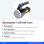 Rechargeable 7-LED COB Torch – Buyzo
