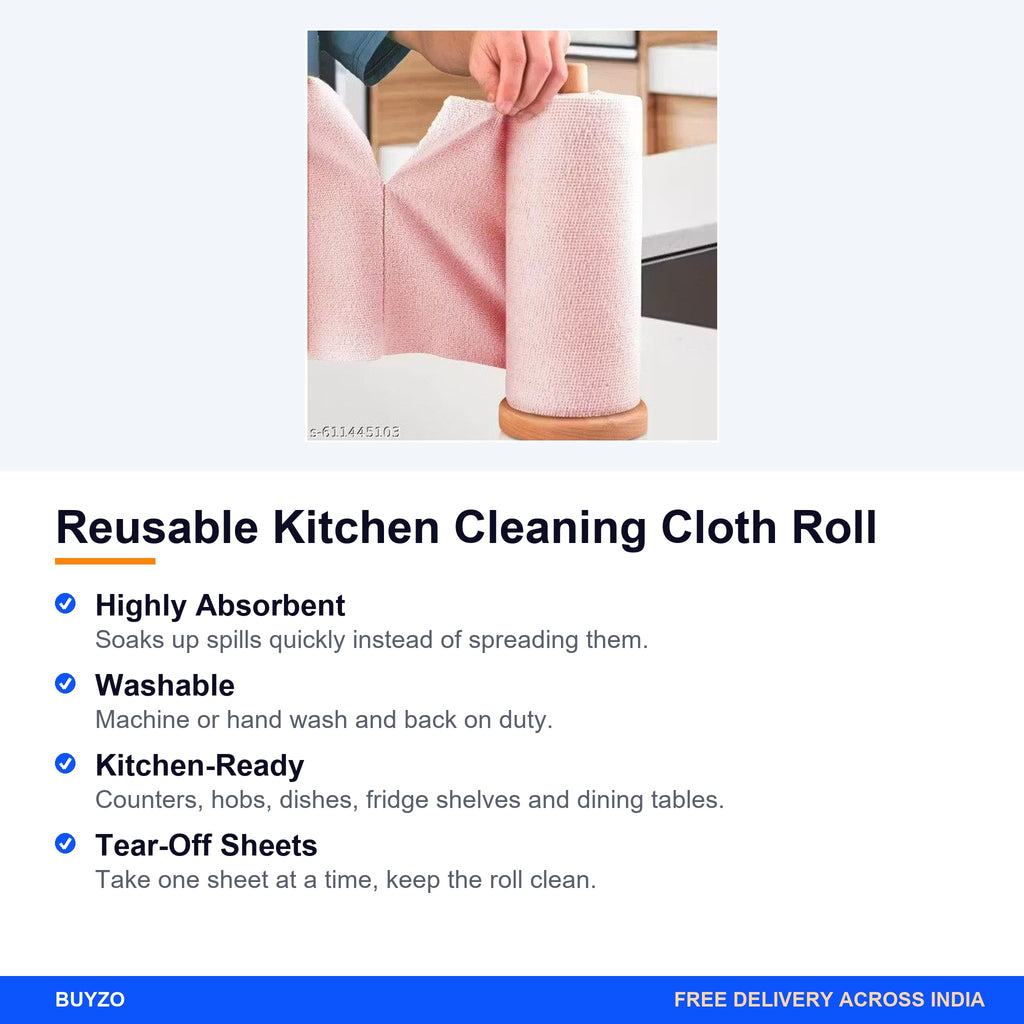 Reusable Kitchen Cleaning Cloth Roll – Buyzo