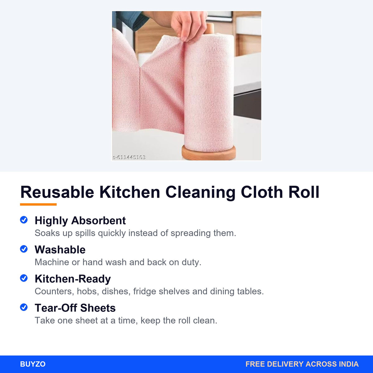 Reusable Kitchen Cleaning Cloth Roll – Buyzo