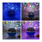 Rotating Star Projector Night Lamp – view 3