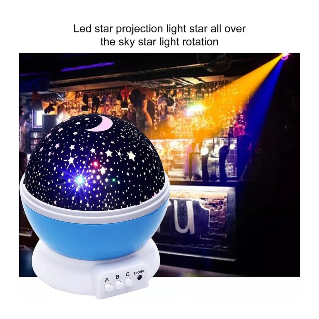 Rotating Star Projector Night Lamp – view 4