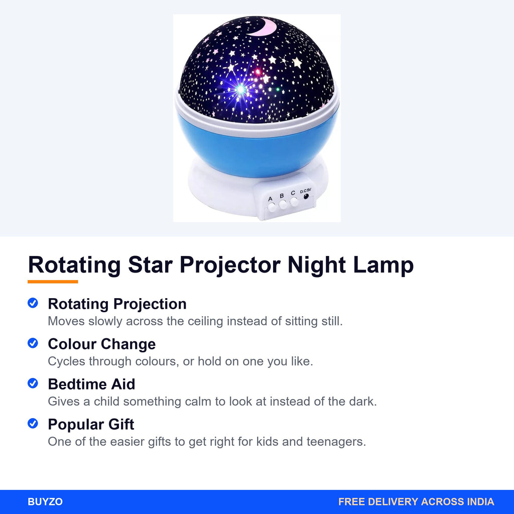 Rotating Star Projector Night Lamp – Buyzo