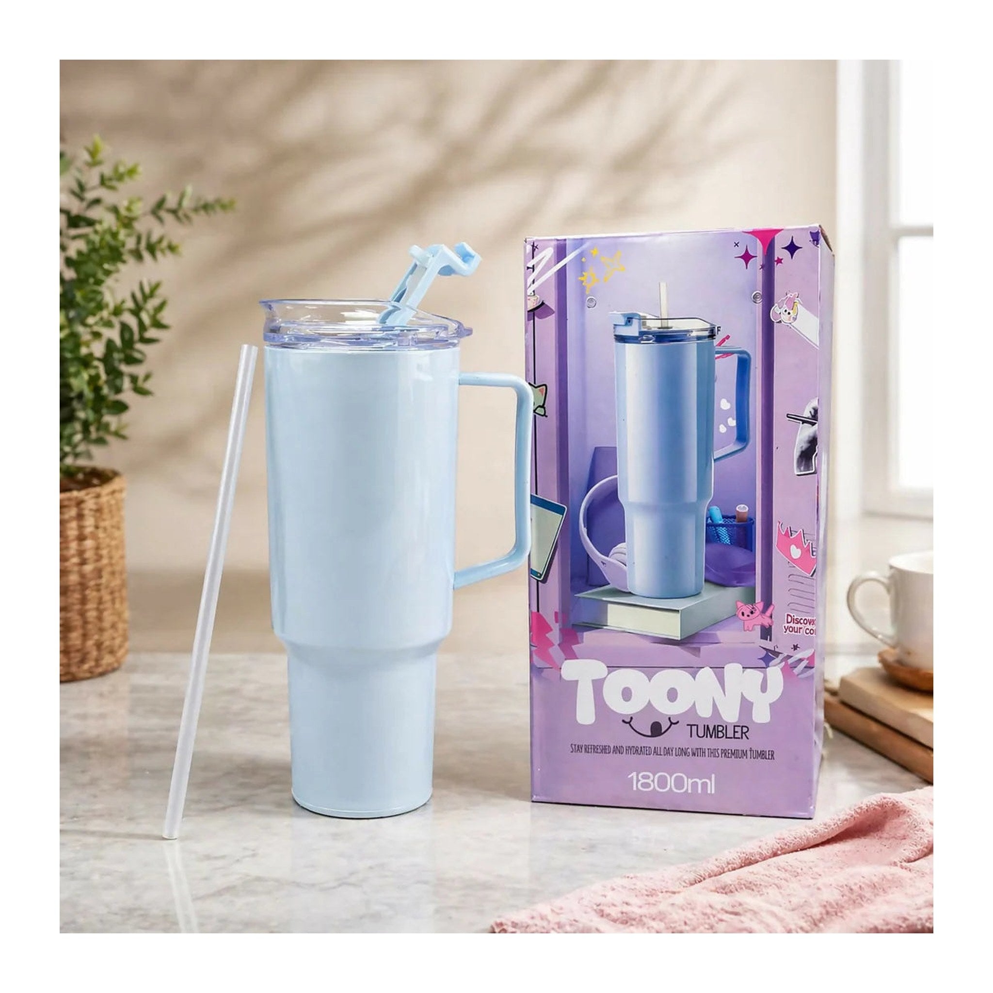 1800ml Travel Tumbler with Leak-Proof Lid – Buyzo