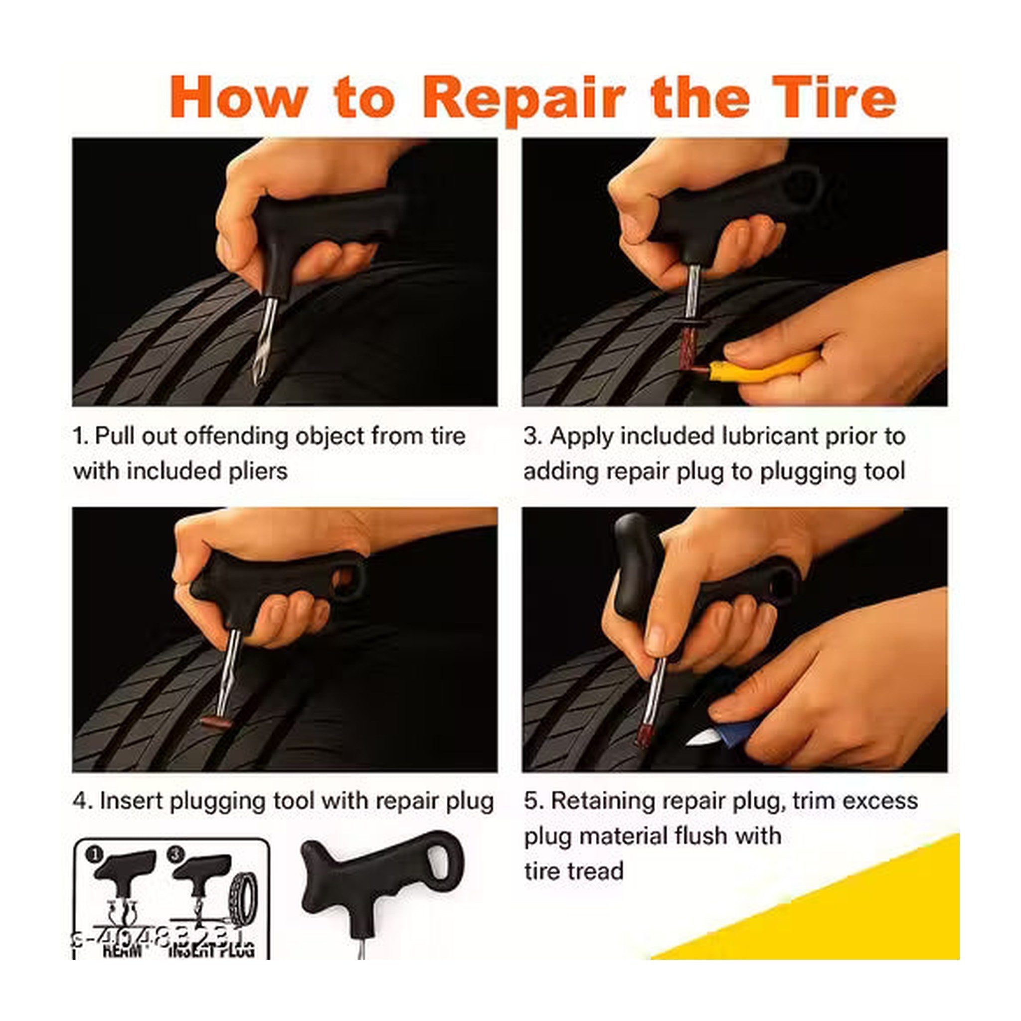 Tubeless Tyre Puncture Repair Kit – view 4